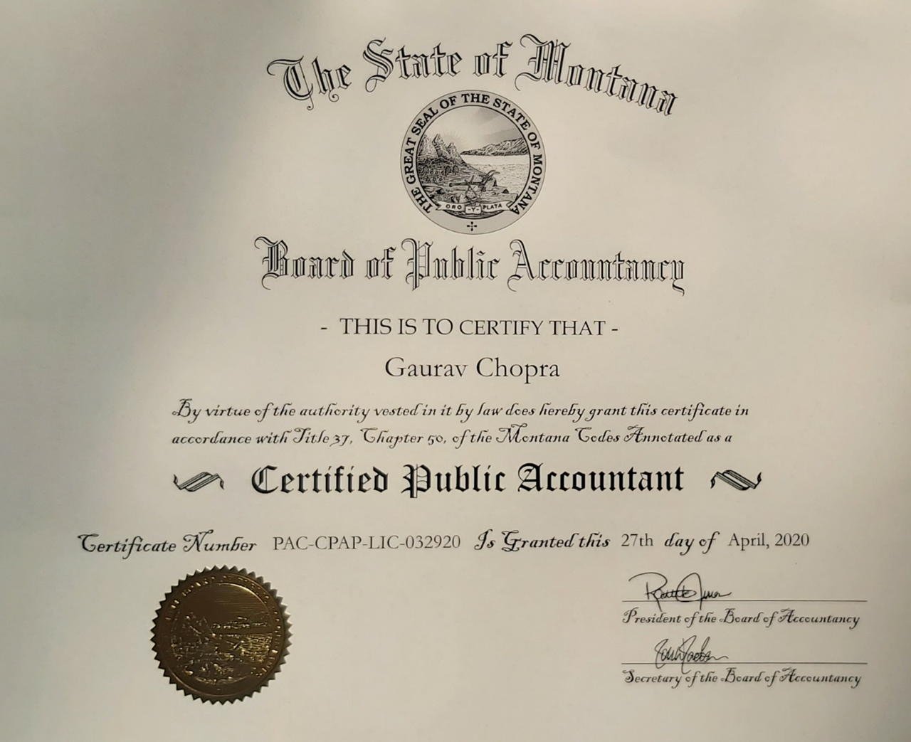 CMA Certification